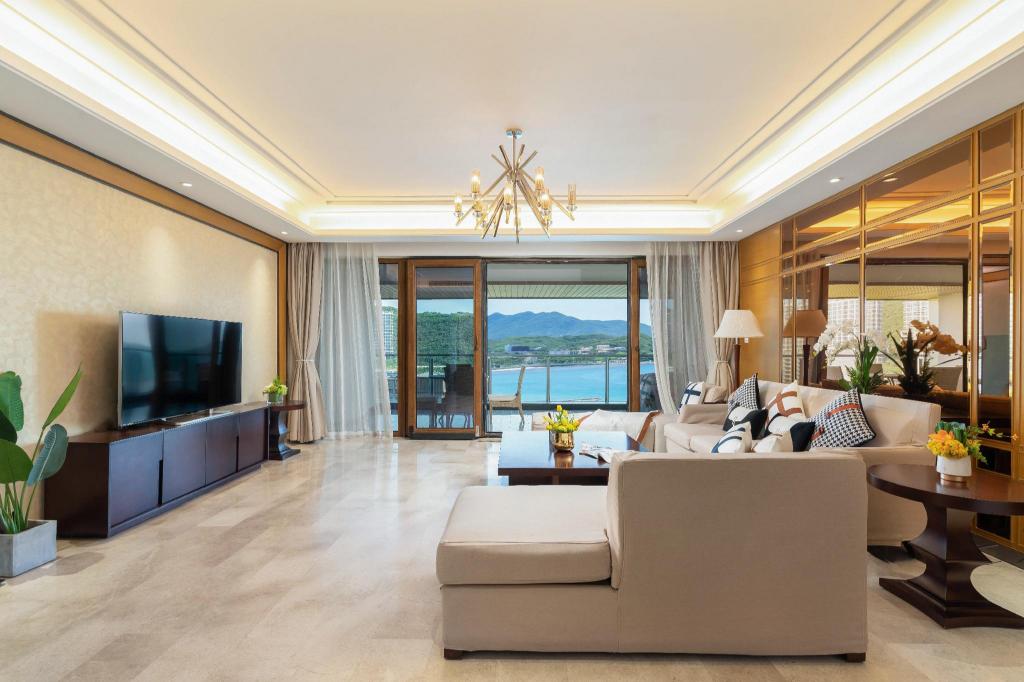 海云岛民宿-半山半岛未来水世界2卧室豪华海景公寓套房, Apartment/Flat – Changde (photo 1)