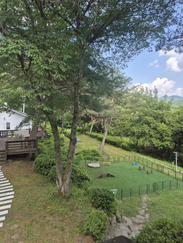 <3채통예약>포마이코티지 전체4[복층 스파/개별 테라스/애견 운동장]숲속 집 cottage – Pension, Hoengsong