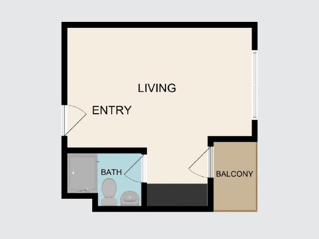 Apartment (28 m²), 1 Schlafzimmer und 1 eigene Badezimmer in Muang Chon Buri, Apartment – Chonburi (Foto 3)