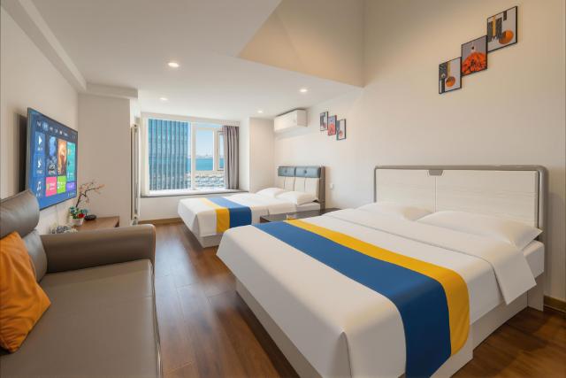 大连市中山区威尼斯水城loft跃层4人双床房, Apartament – Dalian (zdjęcie 4)