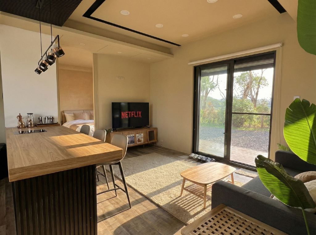 Bungalow ( m²), 1 Schlafzimmer und 2 eigene Badezimmer in Wujie Gemeinde, Hotel – Yilan (Foto 1)