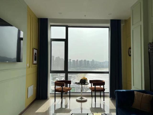 Spring山小筑｜loft复式民宿｜复古摩登｜落地窗｜海景房｜步行海边｜沙滩赶海｜韩乐坊｜落日余晖, Apartment/Flat – Weihai (photo 2)