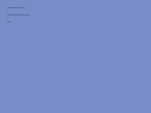 TEST - Do not book - security testing – Apartment/Flat, Test City
